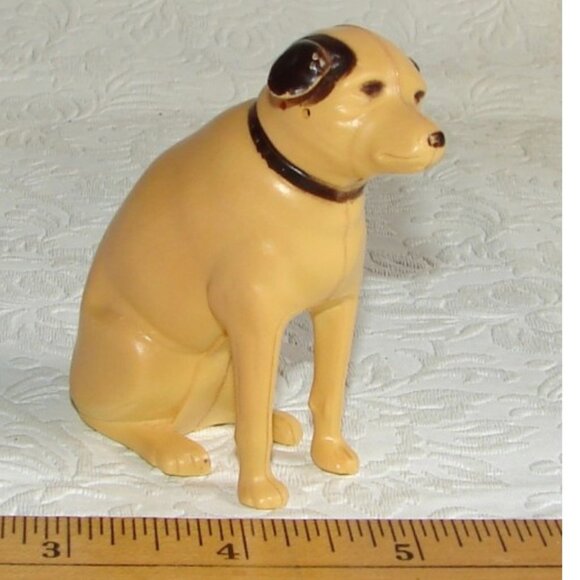 Vtg RCA Dog Nipper SALT / PEPPER SHAKER, Single Replacement, Plastic Figurine - Picture 1 of 6